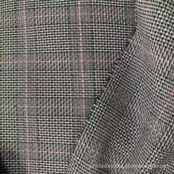 Polyester Stretch Yarn Dyed Checks Fabric
